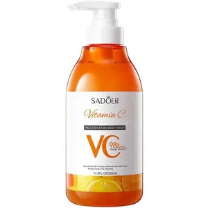 Vitamin C & Lemon Niacinamide Body Wash,Korean Beauty Shower Gel,17.5 oz Vitamin C Body Wash,Deep Cleansing, Nourishing & Moisturize,Gentle,for all Skin Types