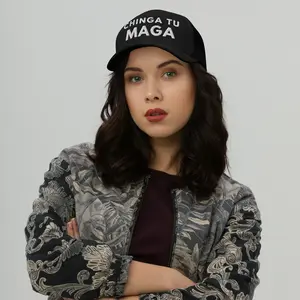 Chinga Tu MAGA Trucker Hat with White Embroidery and Adjustable Back