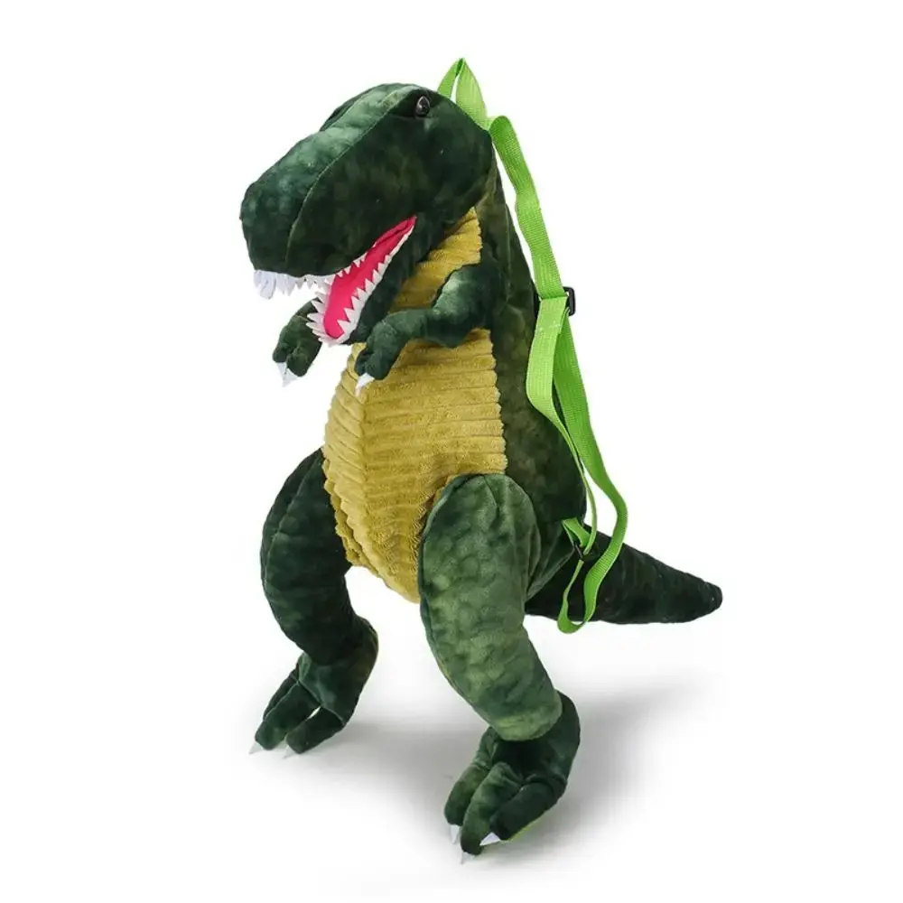 Dinosaur Plush Backpack Cartoon Dinosaur Large Capacity Crossbody Bag Cute Anime Student School Bag Gift