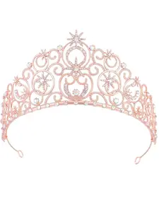Tiaras and Crowns for Women Glinda Bubble Crown Crystal Queen Crown princess headbands for Wedding Prom Birthday Halloween Christmas Party Costume