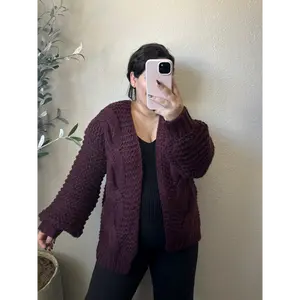 Sugar Plum Cardigan- Maroon