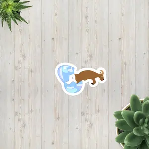 Jumping Easter Goat Stickers by Billy Swag