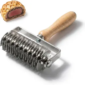 Stainless Steel Lattice Pastry Roller Cutter, Dough Cutting Tool for Baking, Perfect for Pie Pizza Beef Wellington and Pastry Crust