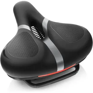 Seat Replacement,  Seat for Men and Women, Comfort Wide  Saddle Memory  Padded Soft  Seat Cushion Compatible with Peloton, Mountain, City Bikes, Indoor Exercise Bikes