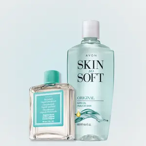 Avon Icons Bundle - Skin So Soft Bath Oil and Perfumed Deodorant