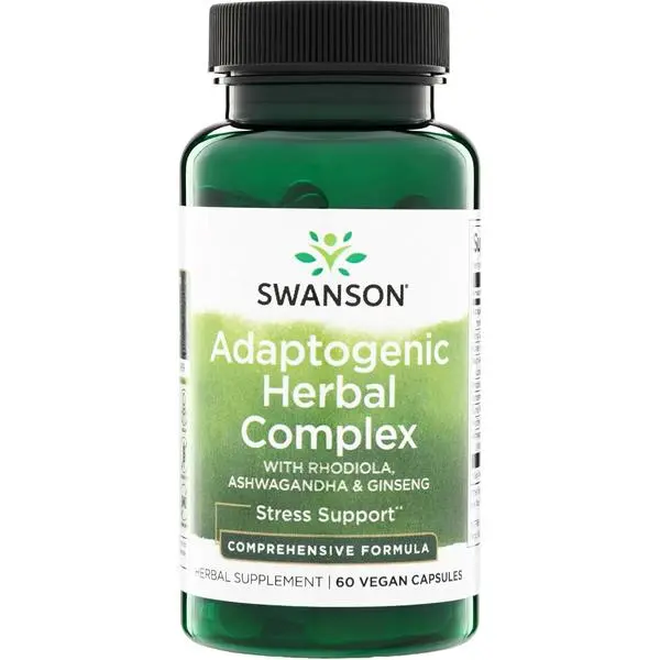 Rhodiola Ashwagandha Ginseng Complex, 60 Capsules