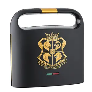 Harry Potter Sandwich Maker by Select Brands, Panini Press with Ceramic Coated Plates Cooks 2 Breakfast Sandwiches in Minutes, Grilled Cheese Maker