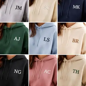 Personalized initial Hoodies for Women - Custom Monogrammed Sweatshirts in Various Colors - Soft & Cozy Hooded Pullovers for Everyday Wear