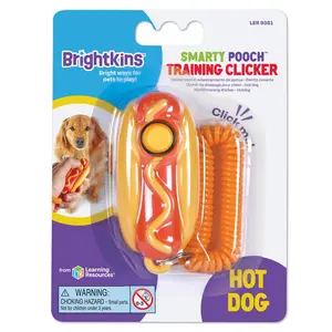 Brightkins Smarty Pooch Dog Training Clicker - HOT DOG