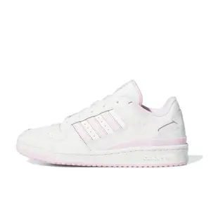 Adidas Forum Low CL Cloud White Clear Pink Women’s Perfect Daily Comfort Lifestyle Fashion Footwear Walking Sneakers Shoe Girl