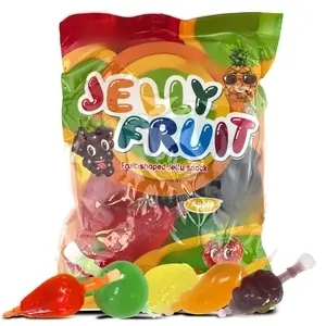 Apexy Jelly Fruit, Tiktok Candy Trend Items, Tik Tok Hit or Miss Challenge, Assorted Fruit Shaped Jelly, Strawberry, Mango, Apple, Pineapple, Grape. 9.87oz.