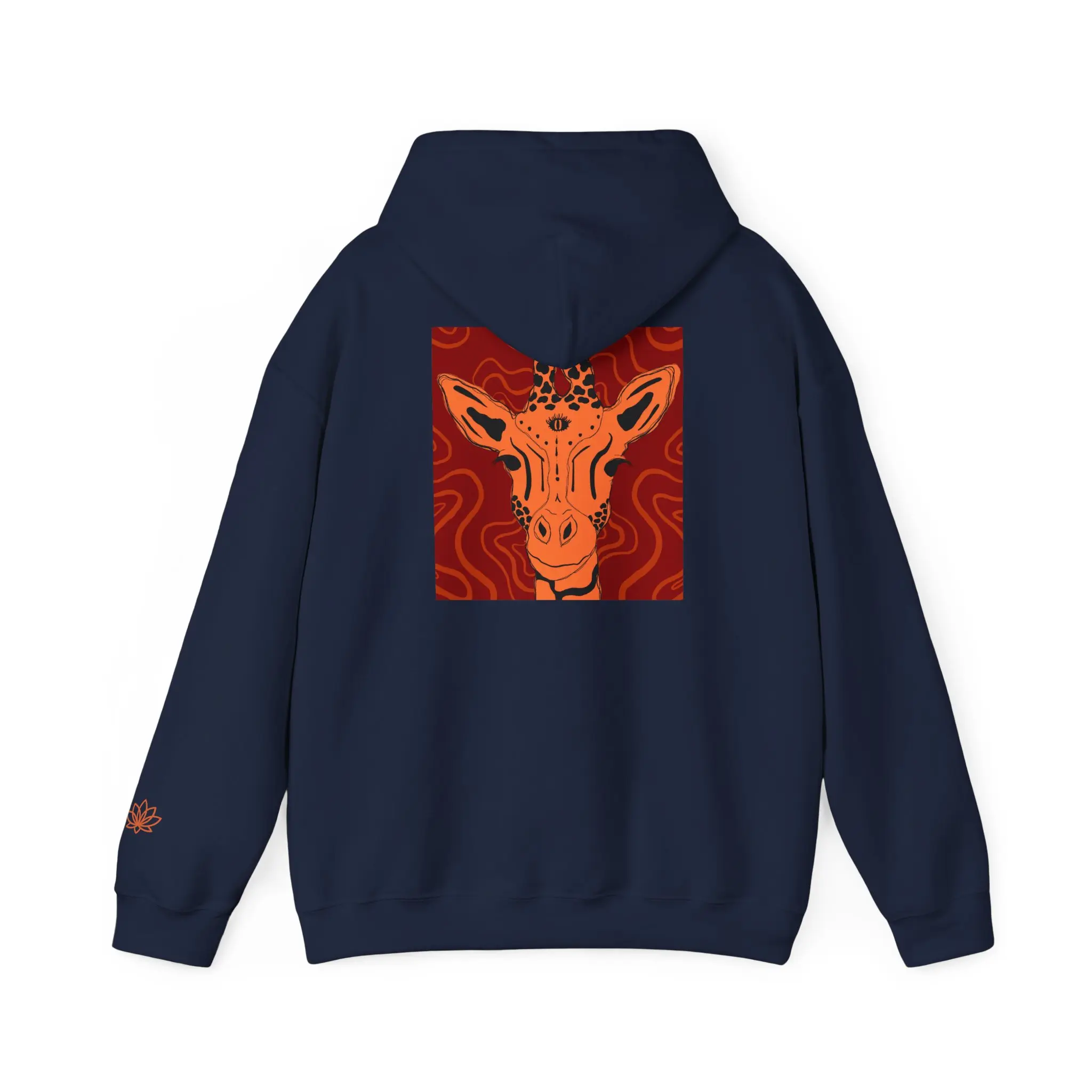 Giraffe Art Hooded Sweatshirt, Cozy Unisex Hoodie, Animal Lover Gift, Unique Sweatshirt for Fall/Winter, Stylish Gifting Option, Abstract Animal Art, Gift for Him, Gift for Her, Comfy Pullovers Fall