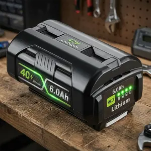 40V Ryobi Replacement Battery Packs - 6.0Ah, 1/2/3 Pack Options, Compatible with Ryobi OP4050, OP4040, OP40601 Cordless Power Tools