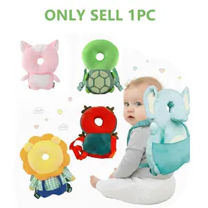 Cute Baby Anti-Fall Head Protection Backpack Harness, Soft Comfortable Crawling and Walking Gear for 0-3 Years Old Unisex Baby Safety, Christmas Gift