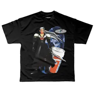 Sephiroth Final Fantasy VII with Soft Drink T-Shirt, Vintage Video Game Shirt, PlayStation Design Shirt, Unisex Gamer Gift, Classic Video Game Merch