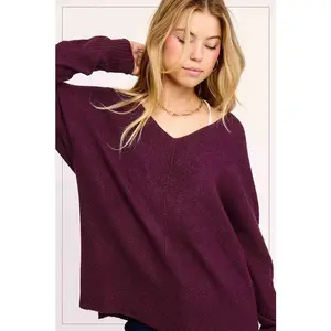 Plum Lightweight Sweater