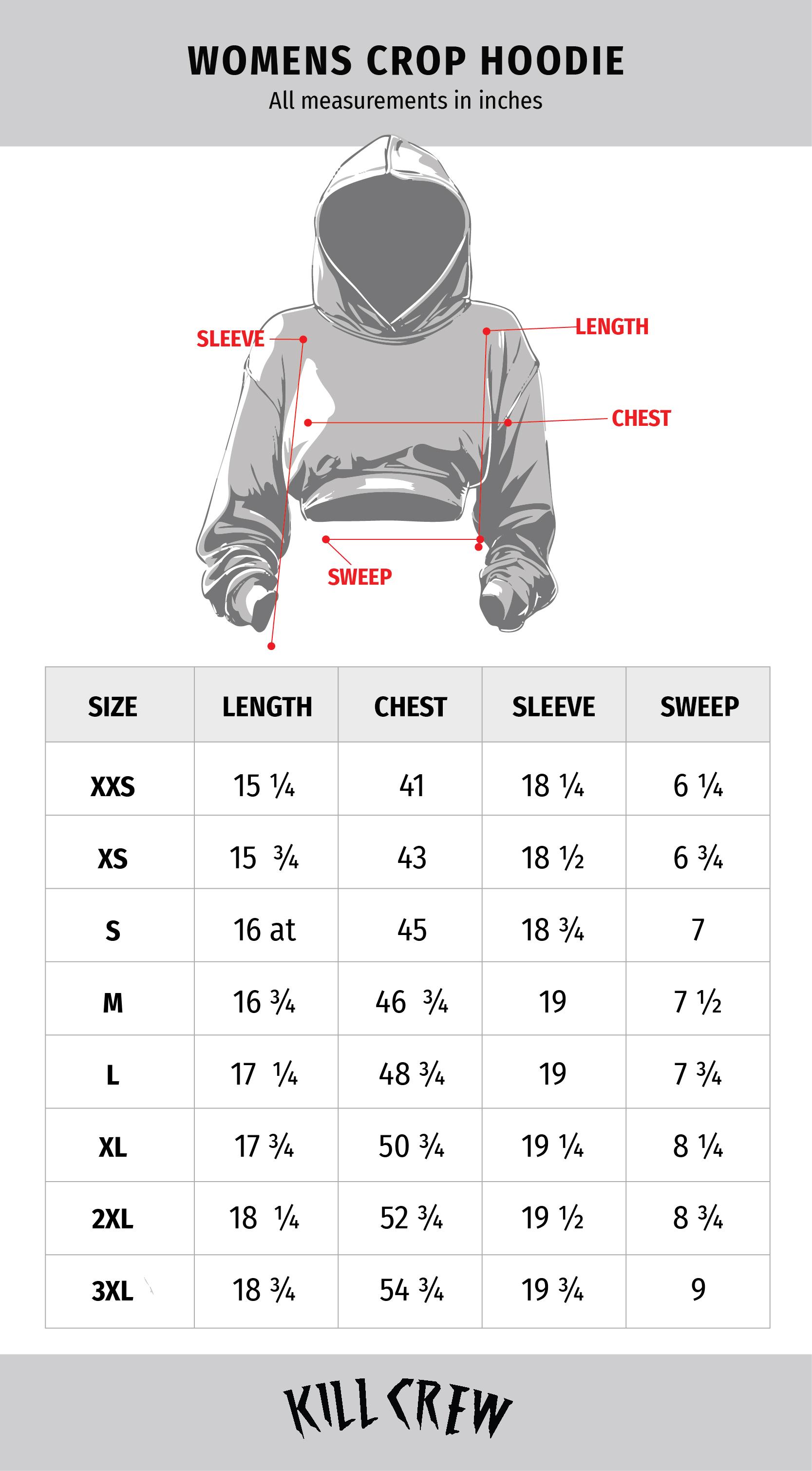 Kill Crew Crop Crew Neck & Hoodies Womenswear Adjustable Fits Sweatshirts