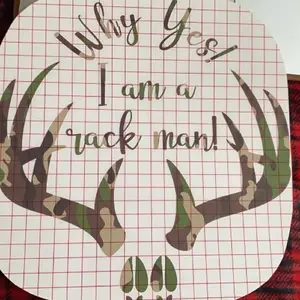 Camo Rack Man Car Decal