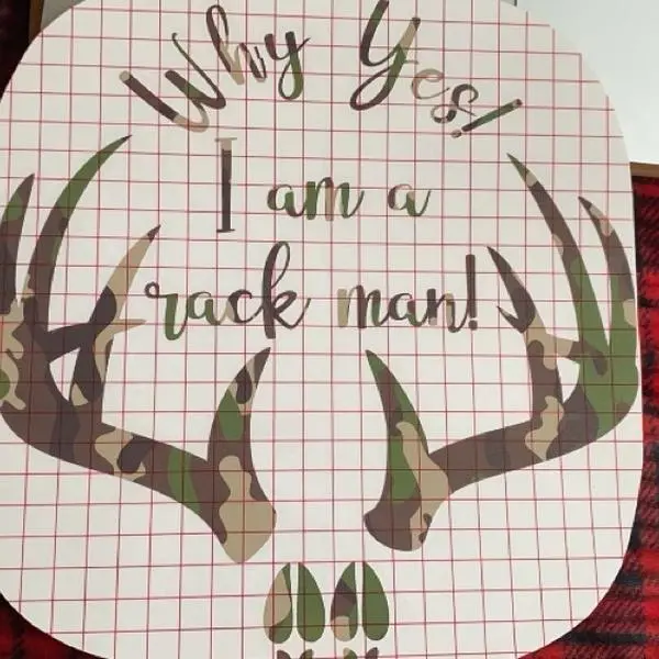 Camo Rack Man Car Decal