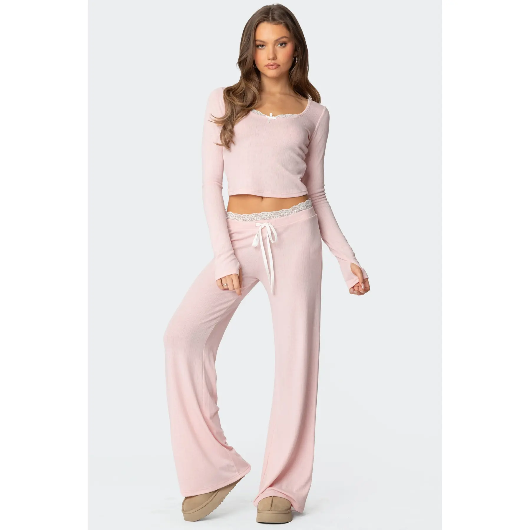 Peekaboo Lace Pants