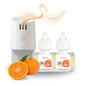 Orange Slice Plug in Refill Air Freshener Starter Kit