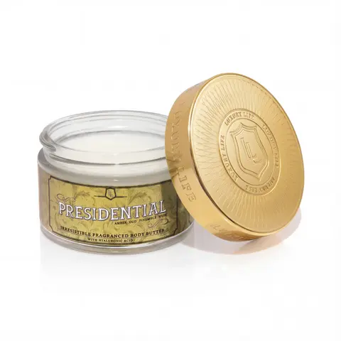 Presidential Amber Oud & Pineapple Irresistible Fragranced Body Butter with Taluronic Acid Scent Moisturizer