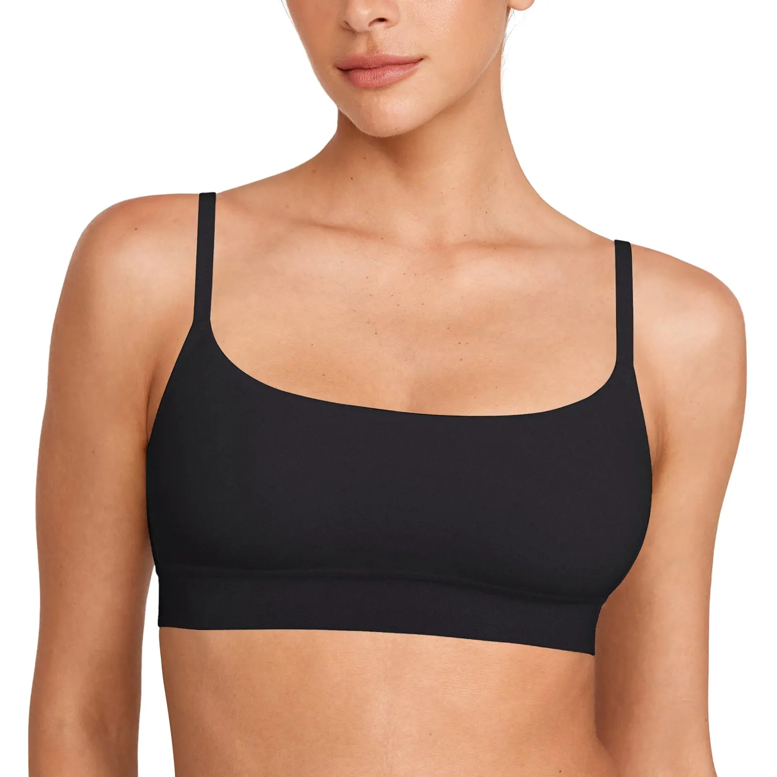 INLYRIC Women's Cotton Bralette - Wireless Unlined Sleep Comfortable Seamless Cami Bra