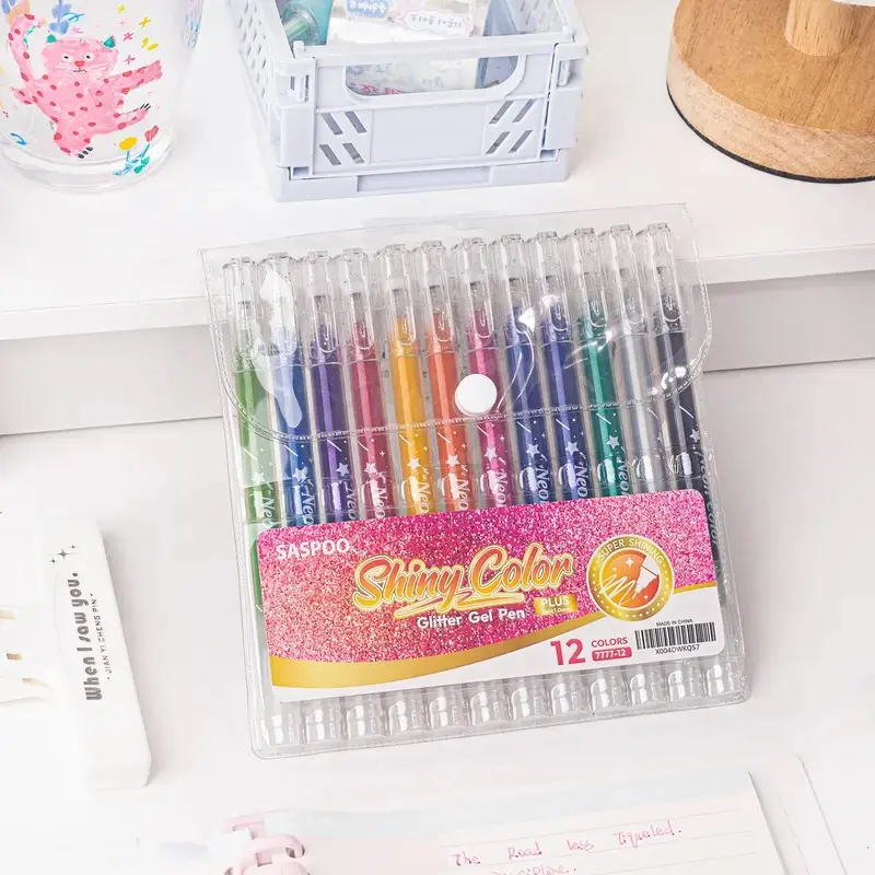 Glitter gel pen ,Metallic Vibrant Sparkle gel pens for coloring,glitter pens for adults,colored gel pens for Adult Coloring Books,back to school haul
