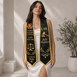 Law School Graduation Stole Juris Doctor 2026 Personalized Law Grad Stole Custom Name JD Graduation Sash, Law Student Sash