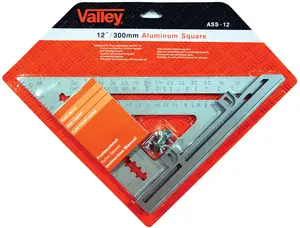 WorldWide Sales Online Valley 12" Heavy Duty Aluminum Rafter Angle Tri Square – import_2021_10_29_212114, Square
