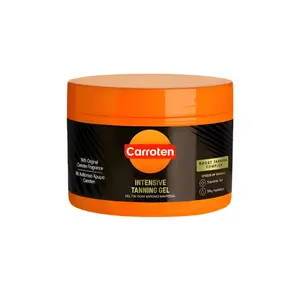 Carroten Intensive Tanning Gel | Browning & Bronzing Tan Accelerator | Water-Resistant with Carrot and Coconut Oil | Vitamin A & E For Moisturizing & Hydration | Made in Greece | 5 Fl Oz