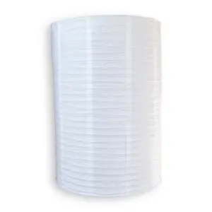 Jumbo White Cylinder Unique Shaped Paper Lantern, 20-inch x 30-inch