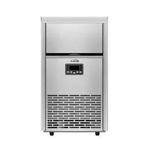 KoolMore KM-CIM100-CRSS 18 in. 100 lbs./24 hrs. Commercial & Residential Crescent Ice Maker with 30 lbs. Storage Capacity in Stainless-Steel