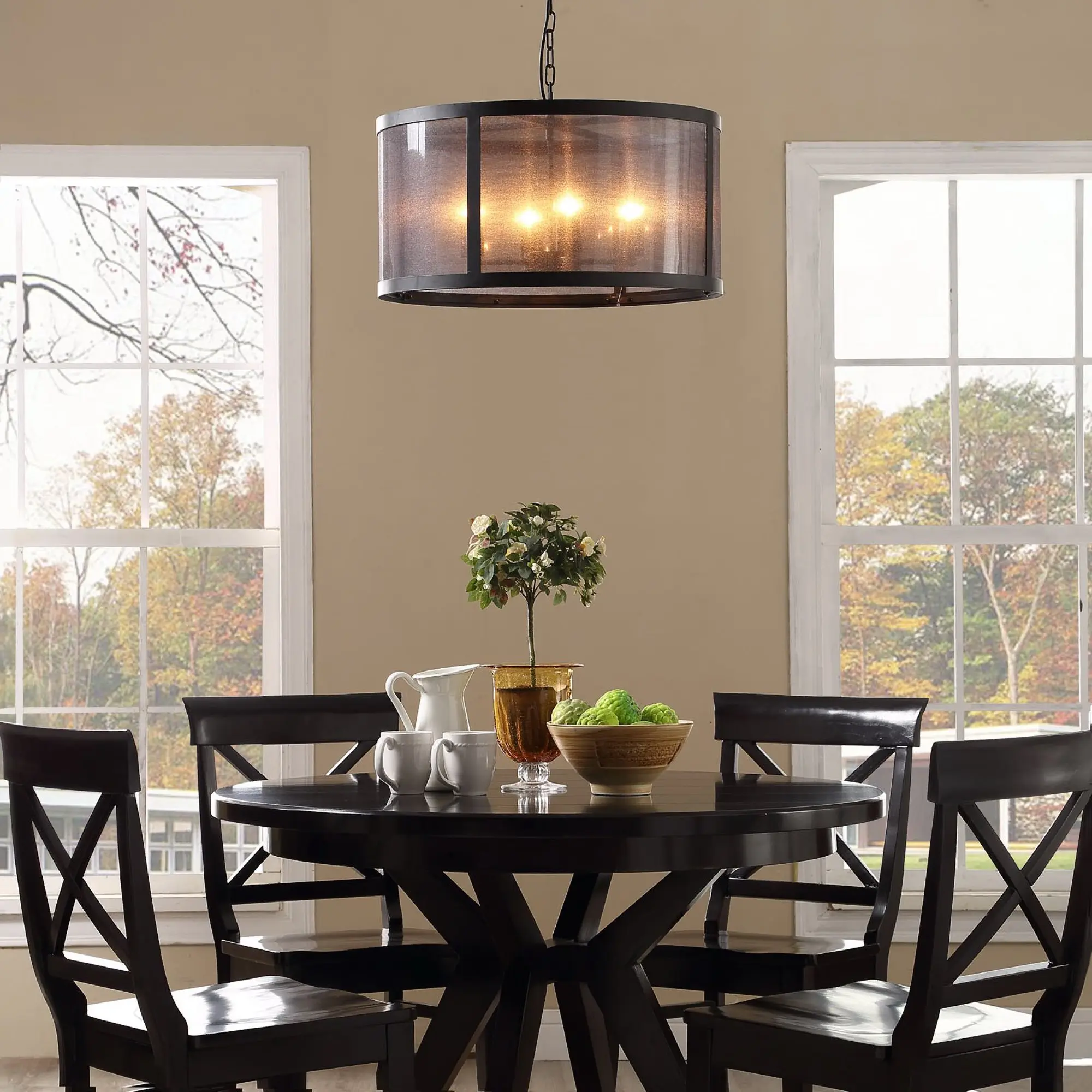 Modway Frost Chandelier in Black