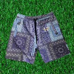 Mesh Shorts Bandana (Purple/Sky Blue)
