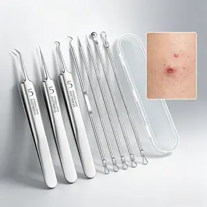 Blackhead Remover Tools,PimpleExtractor,Acne Treatment Tool,Black HeadRemover for Face-for Full-Face Use,Gentle onSkin,Deep Pore Cleansing,No SkinDamage(8PCS Set)