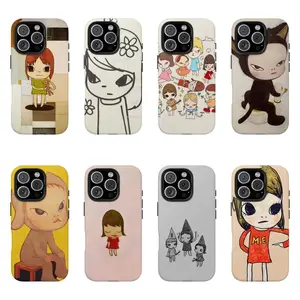 Yoshitomo Nara Art Smartphone Case - Aesthetic Japanese Durable Rubber Protection Accessory, Shockproof, Compatible with iPhone 17 16 15 14 133 12 11 Pro Max Plus e; Check Available Sizes