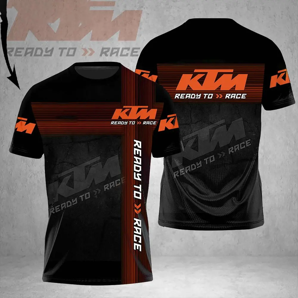 KTM #2 Motorsport Racing 3D Jersey Shirt for Men Women, Performance Athletic Tee, Breathable Sports Jersey, Speed Racing Graphic Shirt, Lightweight Crew Neck Casual Racing Fan Apparel