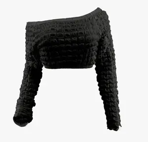 POPCORN STYLE CROP TOP T-SHIRT