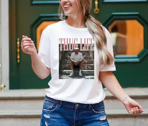 Donald Trump Thug Life Shirt, Viral Thug Life Trump T-Shirt, Sarcastic Donald Trump Tee, Funny Trump 2024 Shirt,Trump 2024, Republican Gifts Casual Cotton