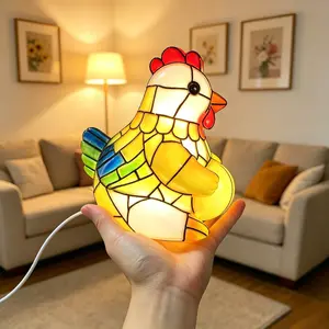 1pc Creative Laying Hen Shaped LED Night Light, Healing Style Bedroom Desktop Ambient Decoration