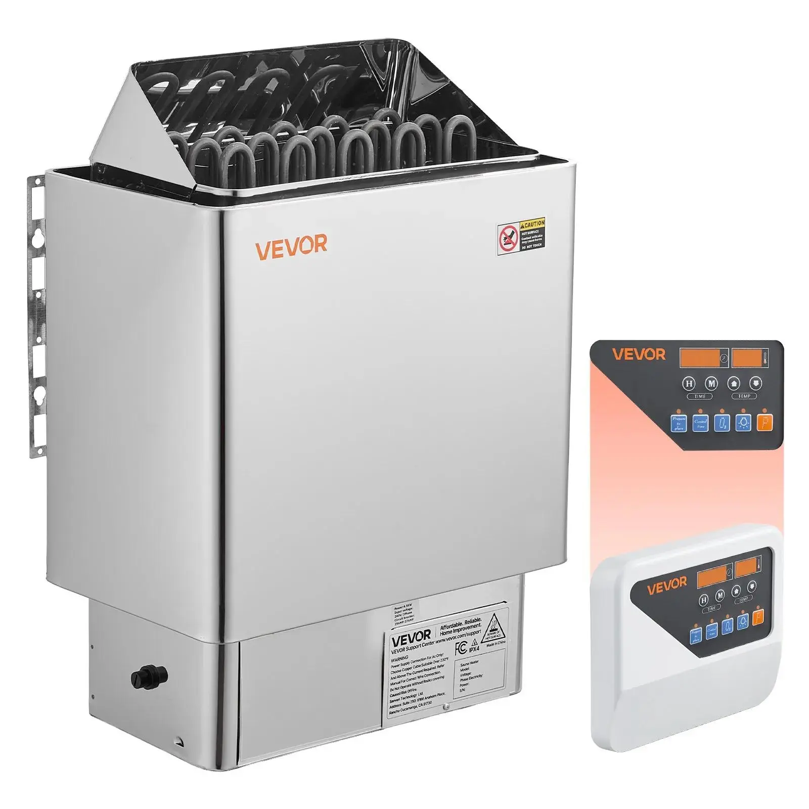 【SummerFinds】VEVOR Sauna Heater,  9KW 240V Electric Sauna Stove, Dry Steam Bath Saunas Stove with Pre-Drilled Bracket, Fit 317.8 to 459 CU.FT Saunas Rooms, Steam Bath Stoves for Home, Commercial, Leisure Venues