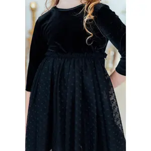 Black Velvet Tutu Dress