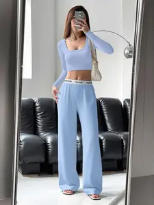 Weekend | Light Fitted Knit Sweater + Letter Waist Pants, Sweet Cool Color Block, Shopping Mall, Bff Afternoon Tea