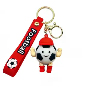 1/4 PCS Football Keychain Pendant, Outdoor Backpack Car Accessory, Sports Event Gift, Stylish Football Design, Perfect for Fans and Enthusiasts