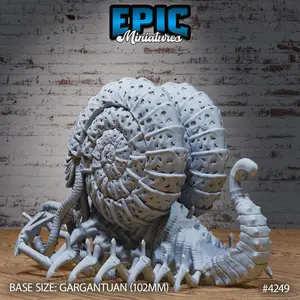 Unpainted Eldritch Sewer Horror: Bulky Lovecraftian Astral Snail Model