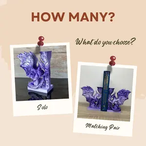 Dragon Bookend/Book Nook | Bookish Decor | Unique 3D Printed Gift bookish merchandise