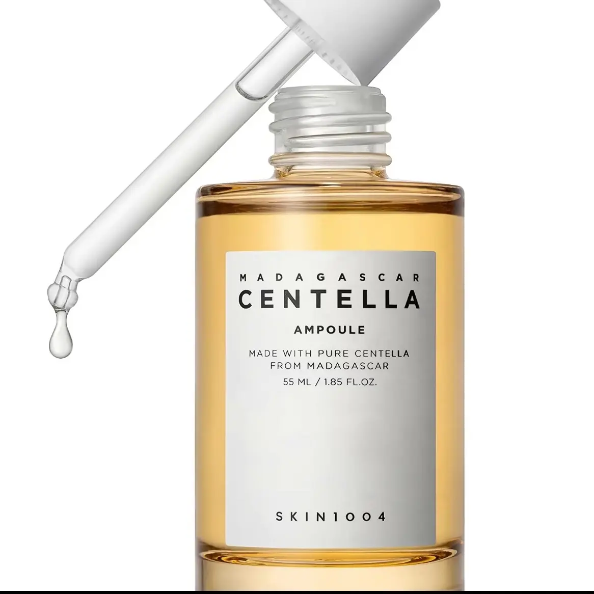 [SKIN1004 Official Shop] Madagascar Centella Asiatica Ampoule Facial Serum (55ml & 100ml) for Moisturizing and Soothing Sensitive Skin - Oil, Skincare