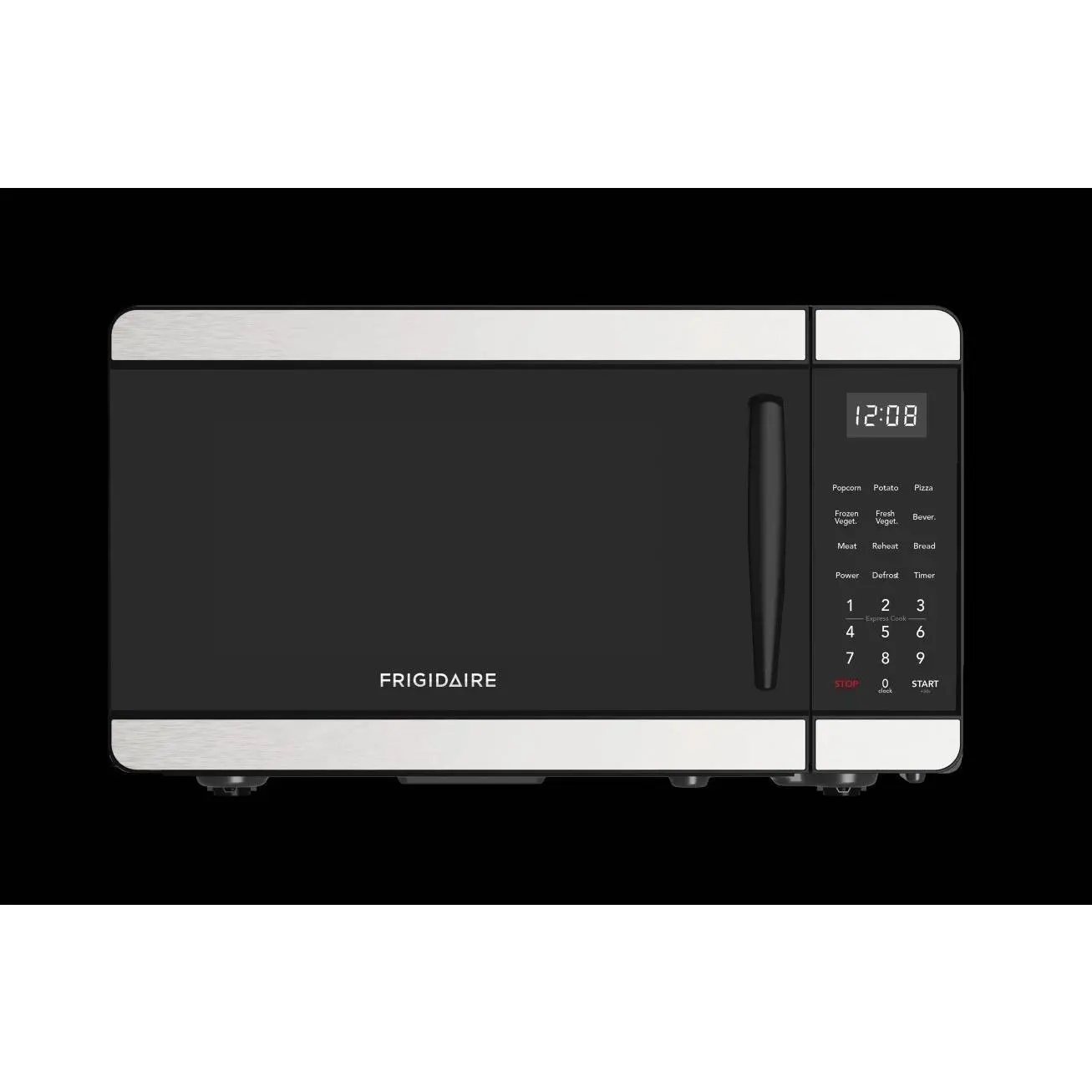 Frigidaire 0.7 Cu. ft. Countertop Microwave Oven, 700 Watt Power, 10 Power Levels, Stainless Steel