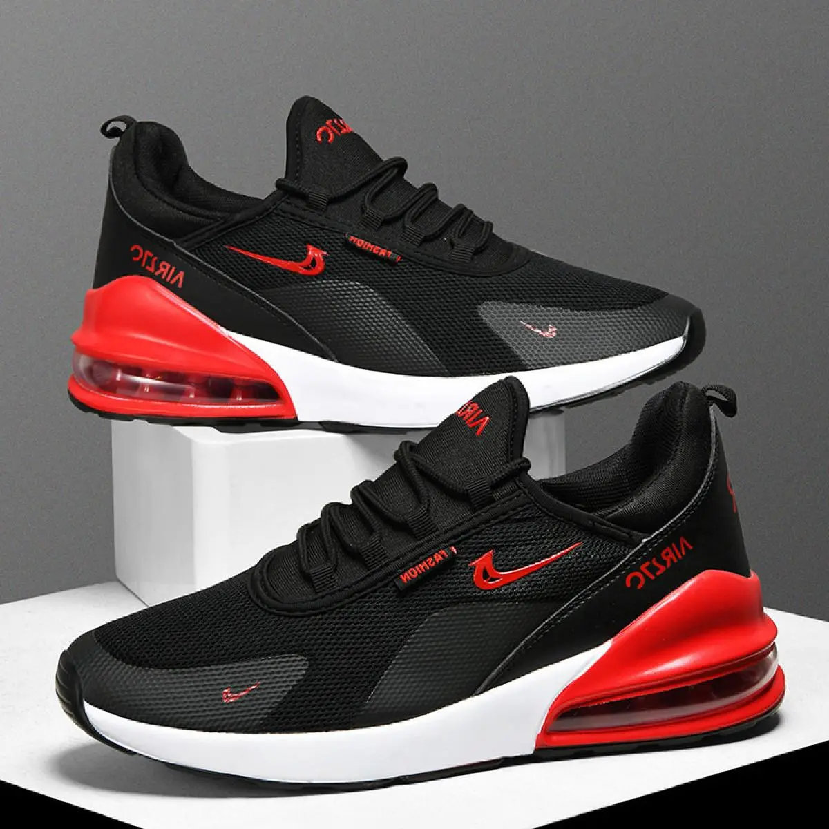 Men'S Mesh Shoes, Air Cushion Shock Absorbing Running Shoes